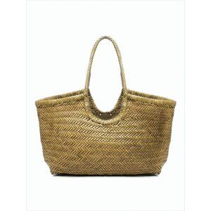DRAGON DIFFUSION Woven Buffalo Leather Shoulder Bag